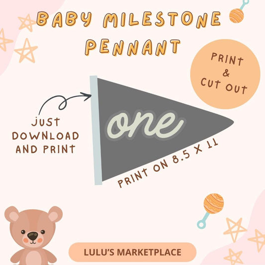 Baby milestone cards, Kids and Baby monthly milestone marker, Personalized pennant, Monthly milestones Milestone pennant, Birthday Milestone